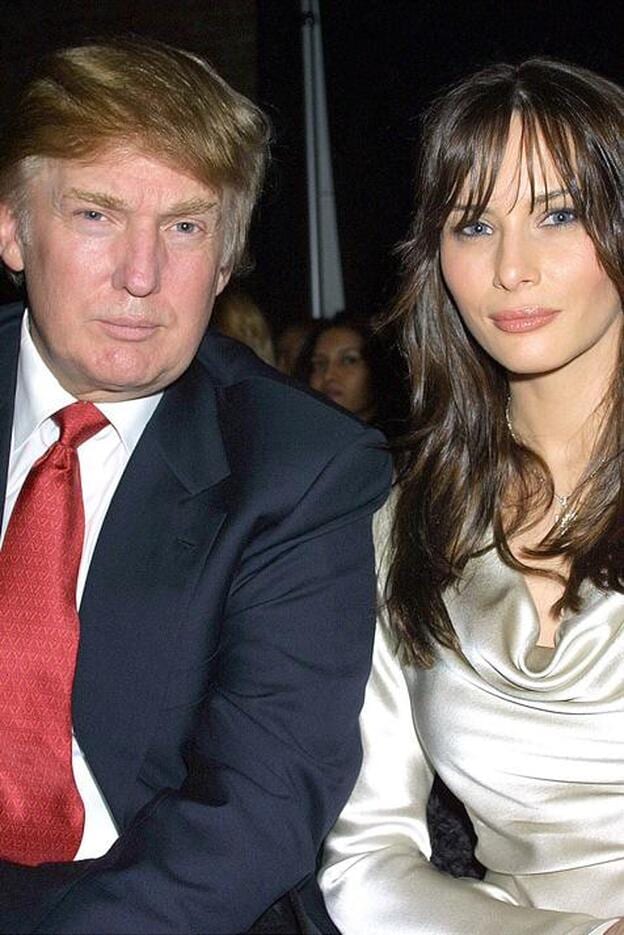 Donald Trump y Melania en 2002, antes de casarse. Pincha en la imagen para recordar qué otros famosos también fueron infieles./getty
