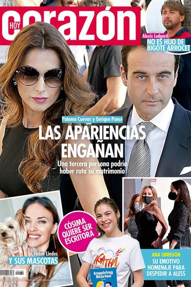 Los motivos detrás de la separación de Enrique Ponce y Paloma Cuevas, portada de 'Hoy Corazón'