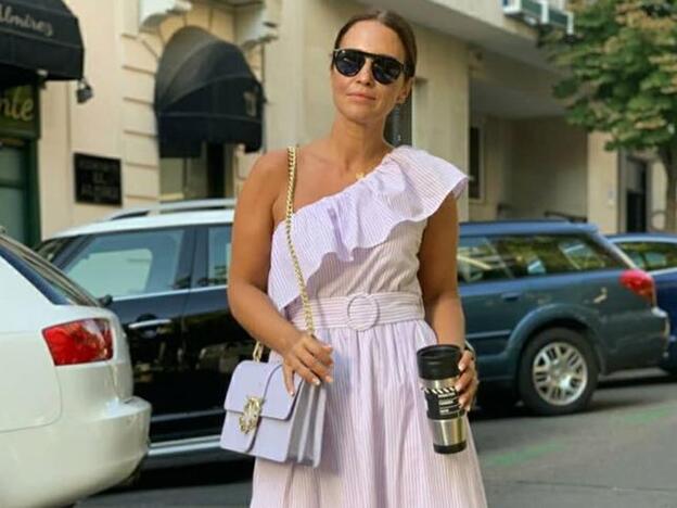 Paula Echevarría triunfa en las redes con un vestido de las rebajas de Mango que (todavía) hay en todas las tallas