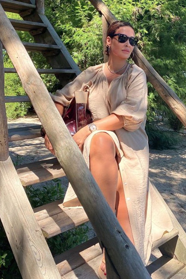 Vicky Martín Berrocal lleva el vestido superventas de Zara: talla grande, low cost y con una silueta globo espectacular