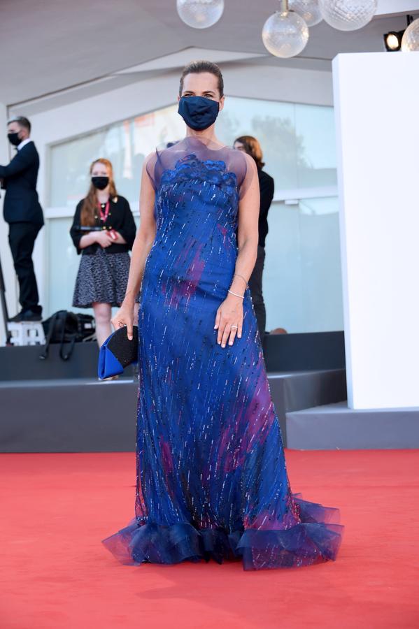 Roberta Armani en la alfombra roja de la gala inaugural del Festival de Venecia