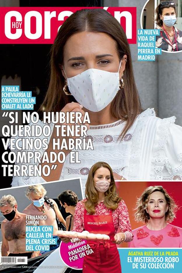Paula Echevarría habla de su chalé y de los vecinos que está a punto de tener, en la portada de 'Hoy Corazón'