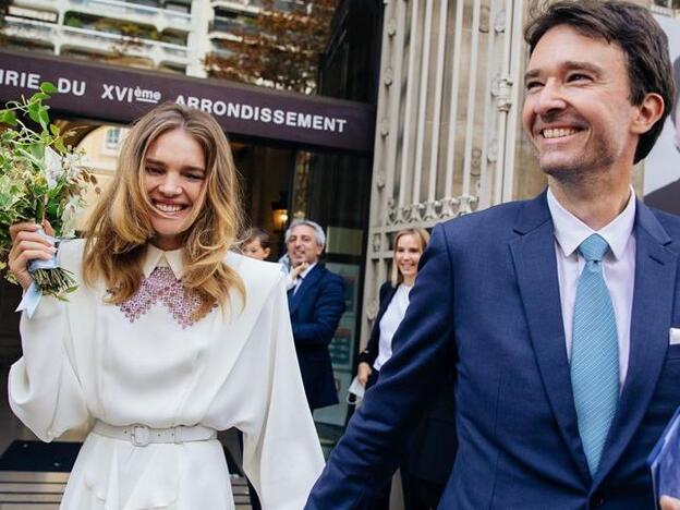 El vestido de novia más bonito y original de la temporada lo ha llevado Natalia Vodianova en su boda sorpresa con Antoine Arnault