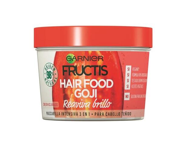 GARNIER. Fructis Mascarilla Hair Food Goji (5,95 €).