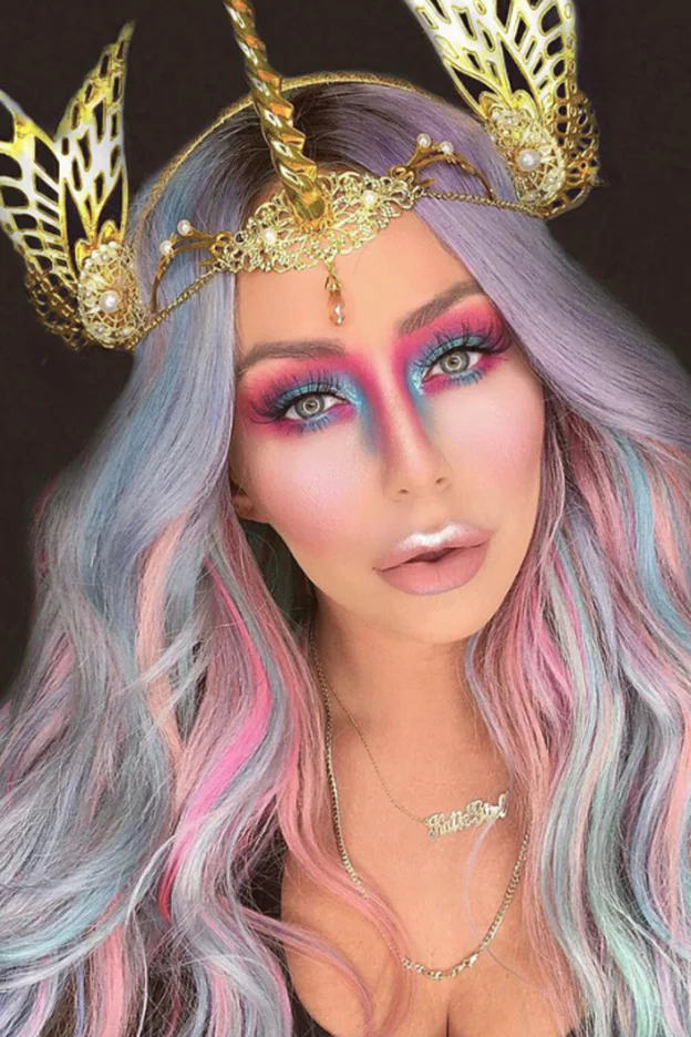 ambiente caliente cohete Vamos a hacer lo que sea para llevar en Halloween este disfraz con maquillaje  de unicornio: no vas a ver nada más espectacular en Instagram | Mujer Hoy