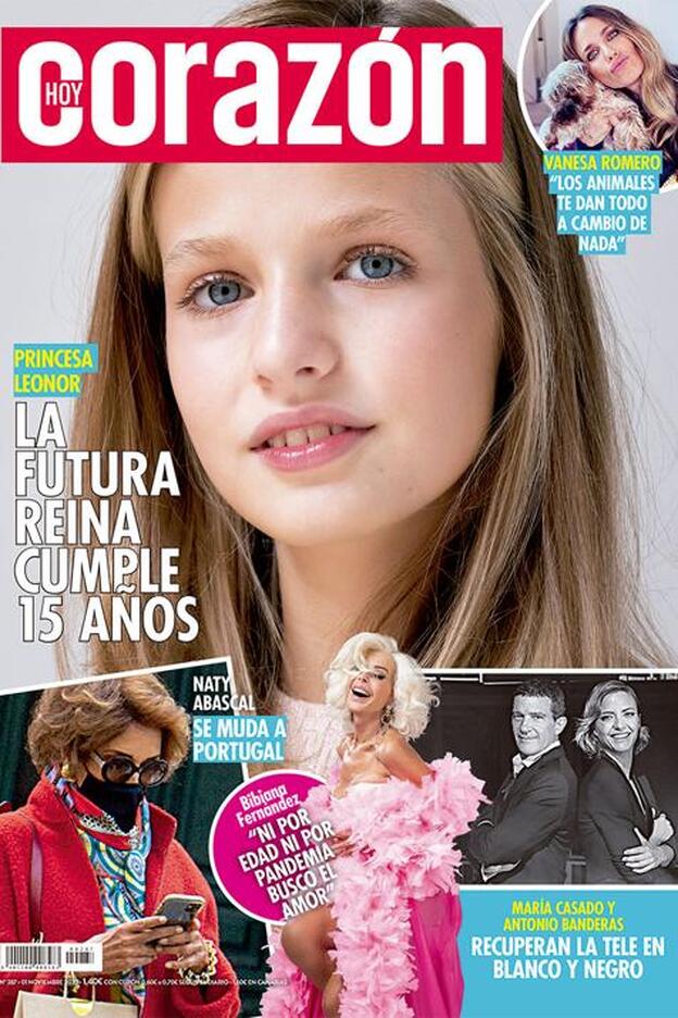 El cumpleaños de la Princesa Leonor, portada de 'Hoy Corazón'. Pincha sobre la foto para ver sus 15 años de vida en imágenes./dr.