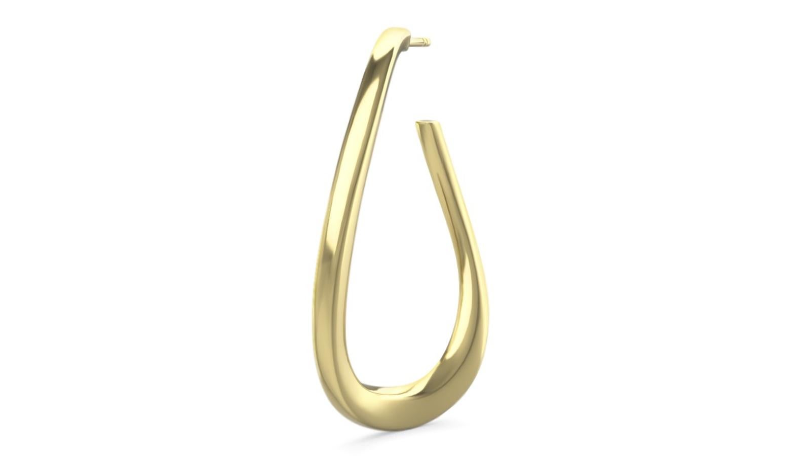 Bonus capricho: Aros irregulares Glam 135 de plata 925 y oro 8k de Chic-Loops, 112 euros