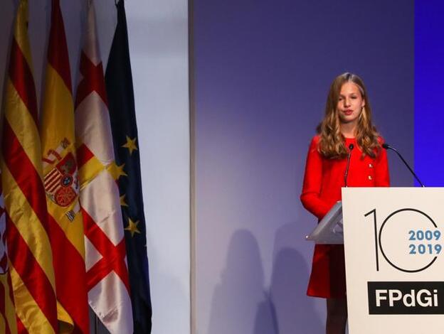 Leonor, en su discurso de los Premios Princesa de Asturias 2019.