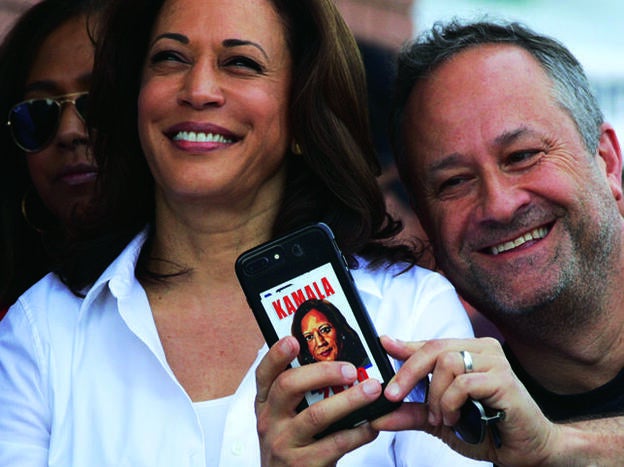 Kamala Harris junto a su marido, el abogado Douglas Emhoff./getty