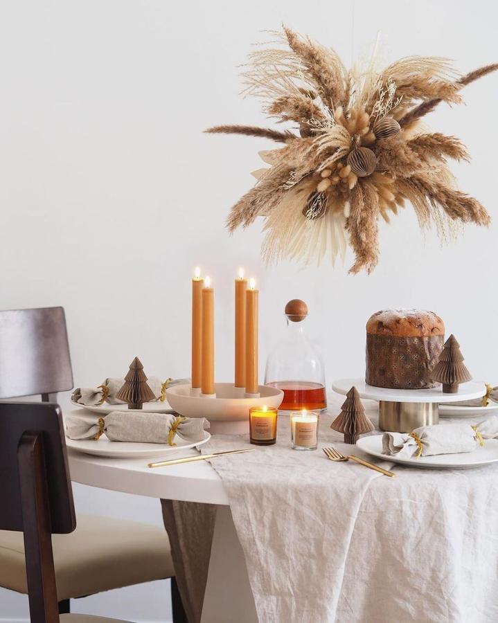 Ideas bonitas para decorar tu mesa en Navidad