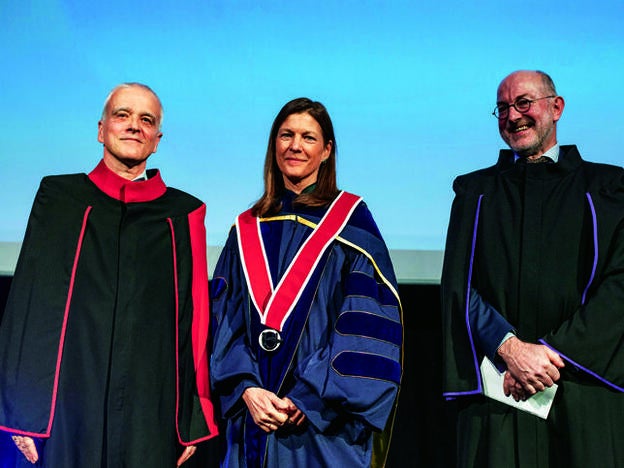 En la ceremonia de entrega del Doctorado Honoris causa por la Universidad de Amberes, en abril de 2019.