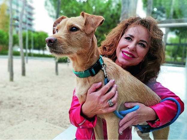 Vicky Larraz: "Bailey aprende muy rápido los trucos que le enseña mi hija"