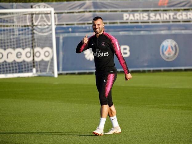 Jesé Rodríguez en una imagen de un entrenamiento con el PSG. Pincha sobre la foto para ver las parejas de famosos que rompieron en 2019./instagram.