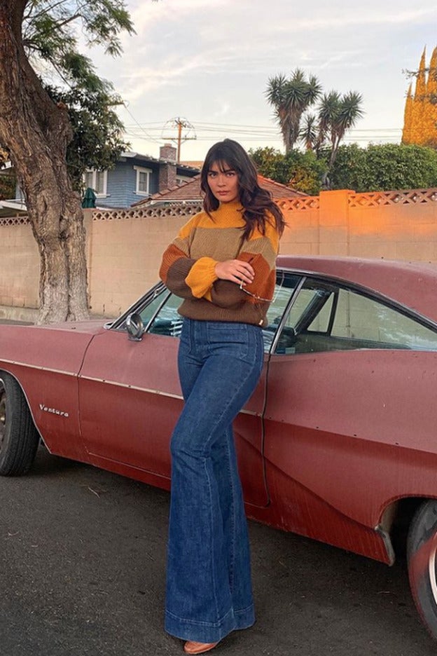 Tenemos los vaqueros retro talla grande que estás buscando para tus looks con chaleco de punto