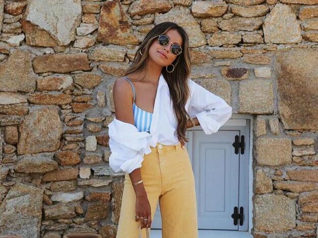 Amarillo, verde, azul... Estos pantalones wide leg que acaban de llegar a Zara son los que más éxito van a tener (y ya se están agotando)