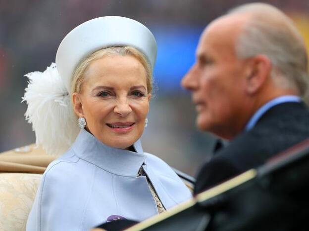 María Cristina de Reibnitz, princesa Miguel de Kent, la prima racista (y muy problemática) de la reina Isabel II que se puso (a propósito) un broche con cabeza de negro para recibir a Meghan Markle en la corte británica