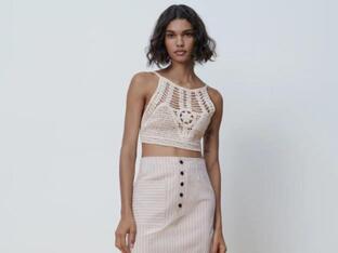 El crochet llega a Zara: un top, una camisa y un vestido con el tejido de la temporada