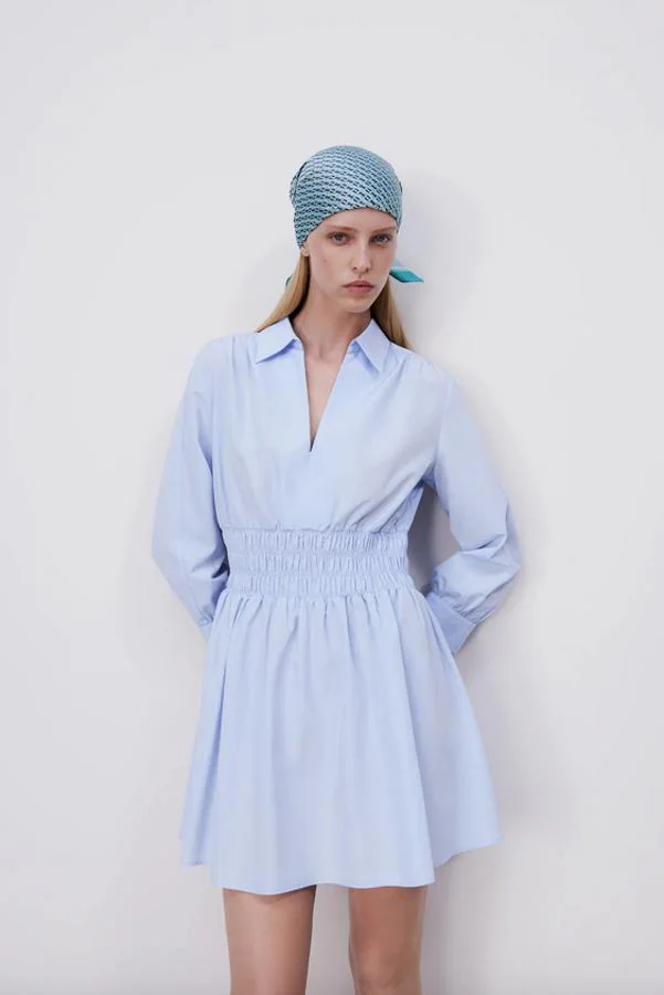 9 vestidos azules perfectos para llevar a tus looks el comodín primaveral más vistoso de la temporada
