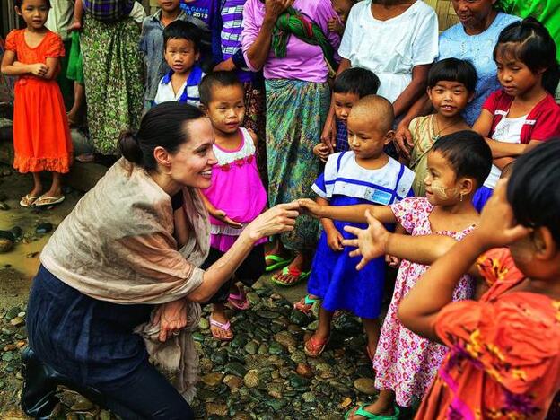 Un campo de refugiados en Myanmar