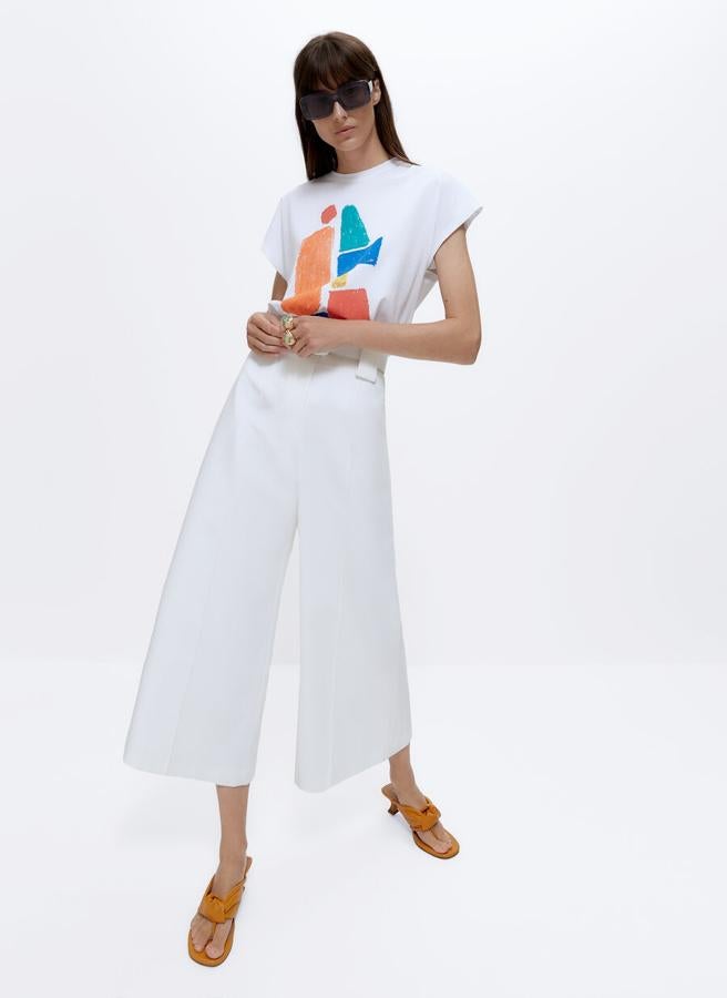 7 pantalones anchos con cintura alta de Uterqüe que sientan de maravilla y son comodísimos