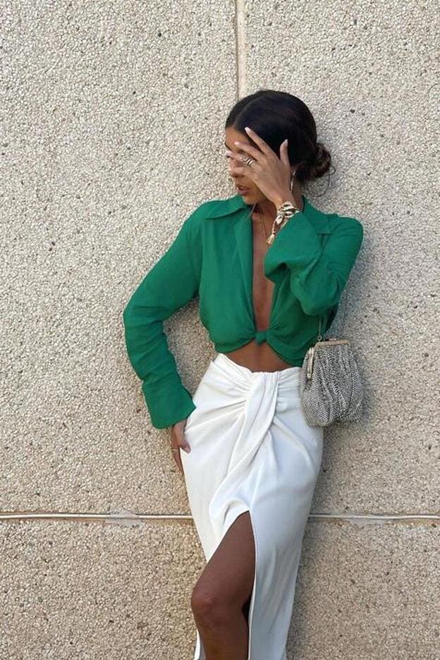 Top corto y satinada: conjunto más elegante que encontrarás en Zara está triunfando en Instagram Mujer Hoy