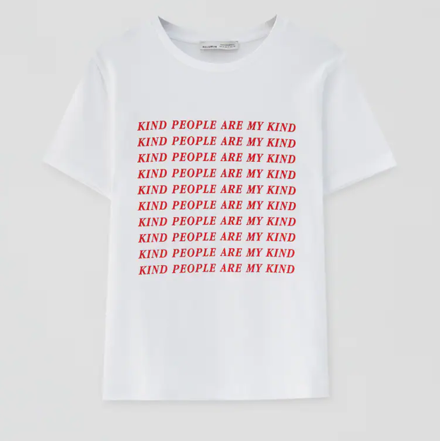 Camiseta con frase «Kind people are my kind»