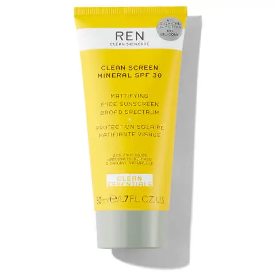 Los productos de cuidado facial para una piel perfecta: Clean Skincare Clean Screen Mineral SPF30 de REN