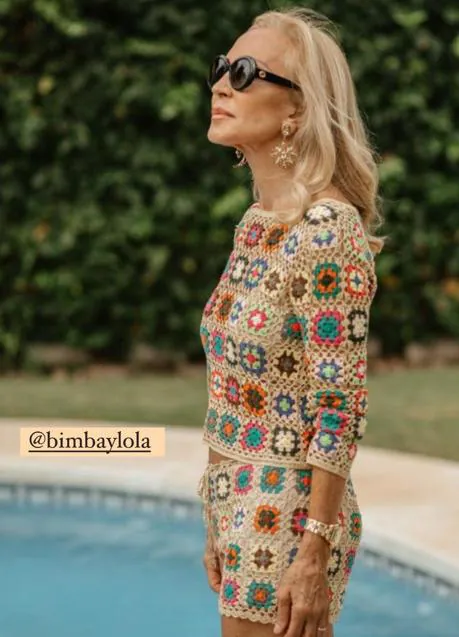Barrio bajo Aparte pastel Carmen Lomana confirma que el crochet es el rey del verano con este  rejuvenecedor conjunto de short y camiseta | Mujer Hoy