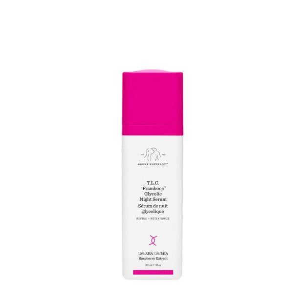 T.L.C Framboos Glycolic Night Serum de Drunk Elephant. 129 euros