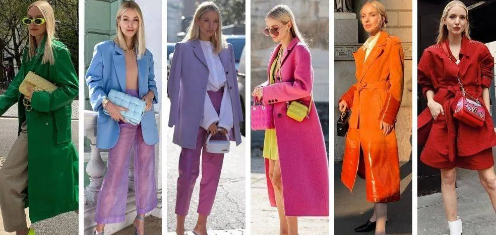 Abrigos de colores super bonitos juveniles que le dan el toque elegancia a tus looks invierno | Mujer Hoy