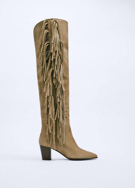 Las botas cowboy más especiales que necesitas este invierno para tus looks  con vestidos acaban de llegar a Zara