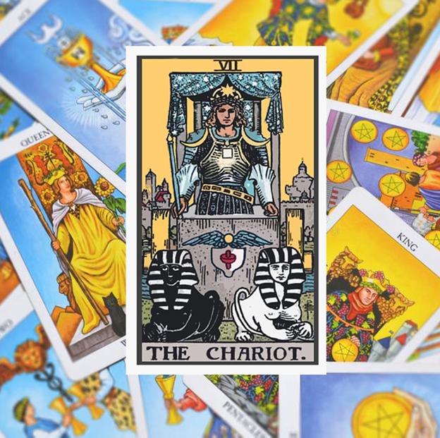 La carta del Tarot de la semana: El Carro (Arcano VII) viene decidido a que controles tus ganas de escribirle y mejores tu rapidez vital (sí, eso existe, perezosa)