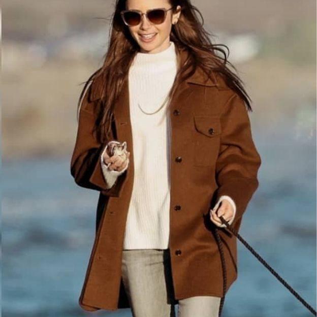 Esta es la sobrecamisa de Mango favorita de las famosas más calentita, práctica y cómoda que combina con todos tu looks de diario