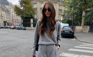 El total look que tienes que llevar antes que nadie: pantalón y jersey gris de las mejores rebajas