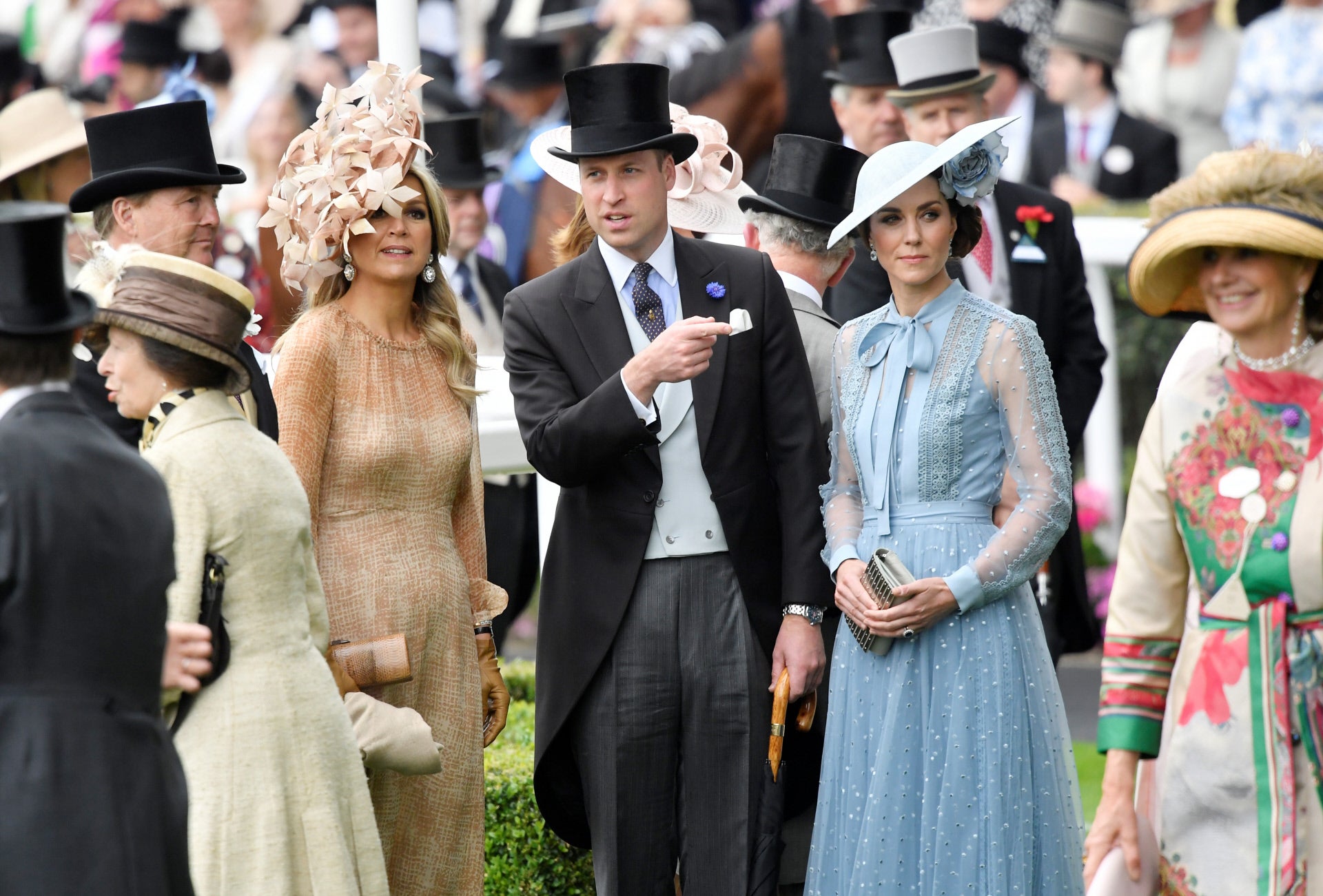 Los mejores looks de la reina Máxima de Holanda: debut en Ascot con Kate Middleton