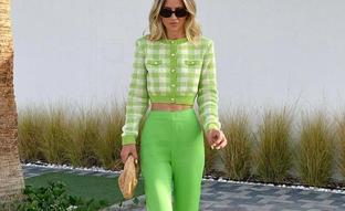 Agotado y con lista de espera: el pantalón verde es tendencia y este de Zara es el favorito de las influencers para looks elegantes
