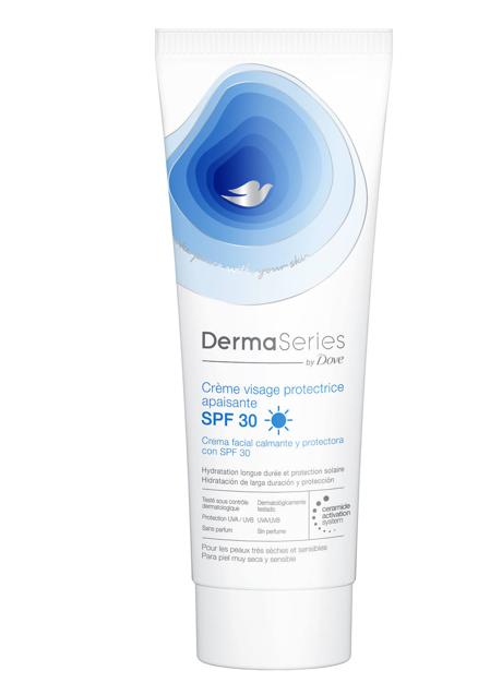 Crema Facial Calmante y Protectora SPF30 de DermaSeries by Dove