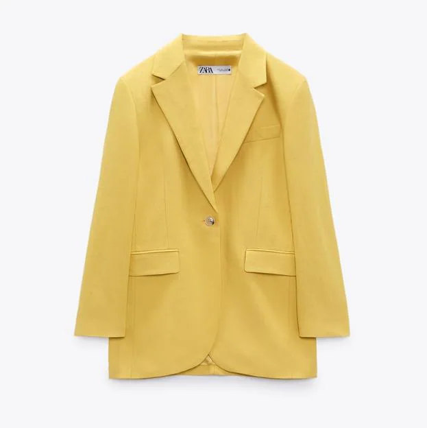 mínimo Disponible montón Flechazo con esta blazer de Zara en lino que combina bien con vaqueros o  incluso con shorts en verano | Mujer Hoy