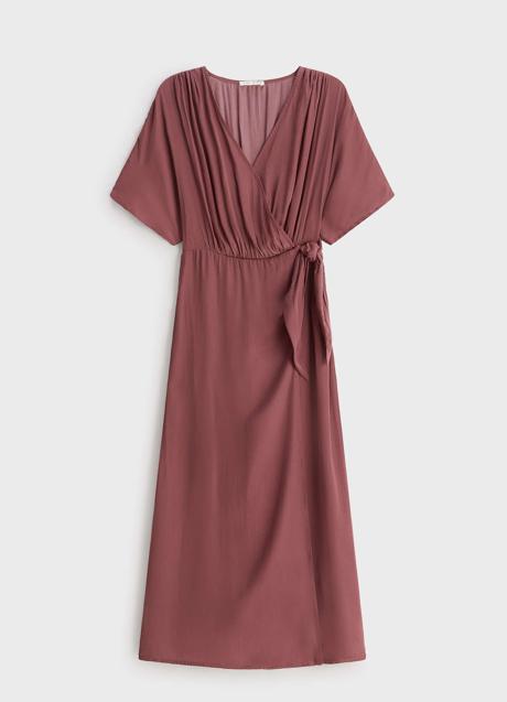 El vestido satinado de Oysho en dos colores que no descartamos para looks  de invitada de bautizos y comuniones | Mujer Hoy