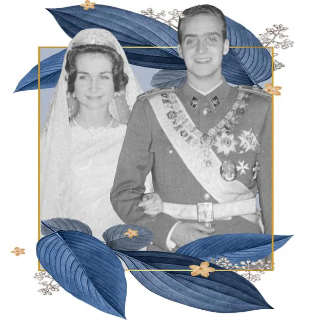 Boda de los reyes Sofía de Grecia y Juan Carlos de Borbón.