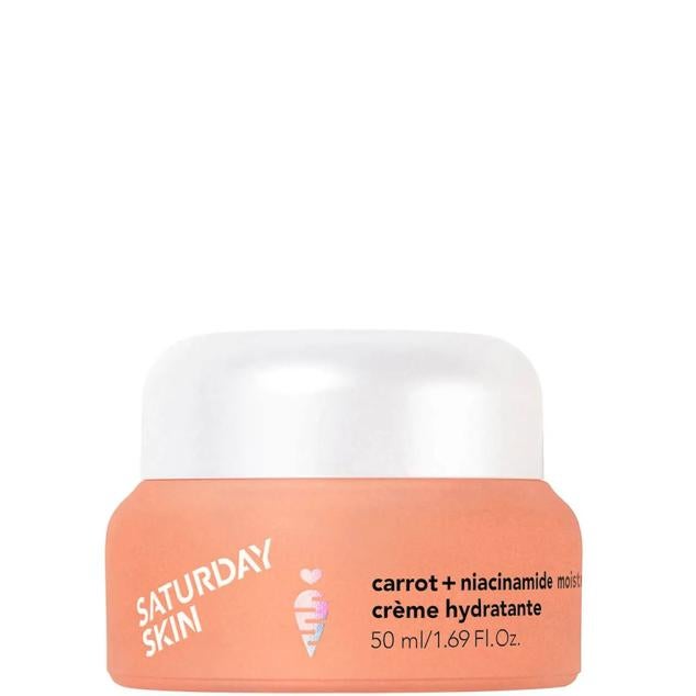 Sérums y cremas con super alimentos: Carrot and Niacinamida Moisturising Cream de Saturday Skin