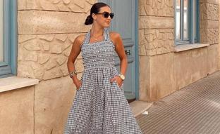 Este es el irresistible vestido midi de vichy más cómodo, ponible y favorecedor que ha conquistado a las influencers este verano