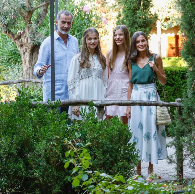 La familia real en Valldemossa.