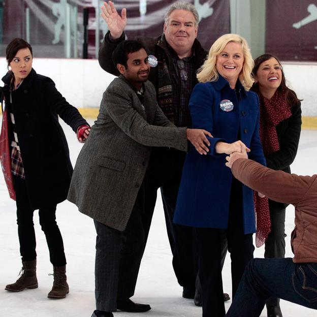 Secuencia grupal de Parks and Recreation, la comedia que tienes que ver.