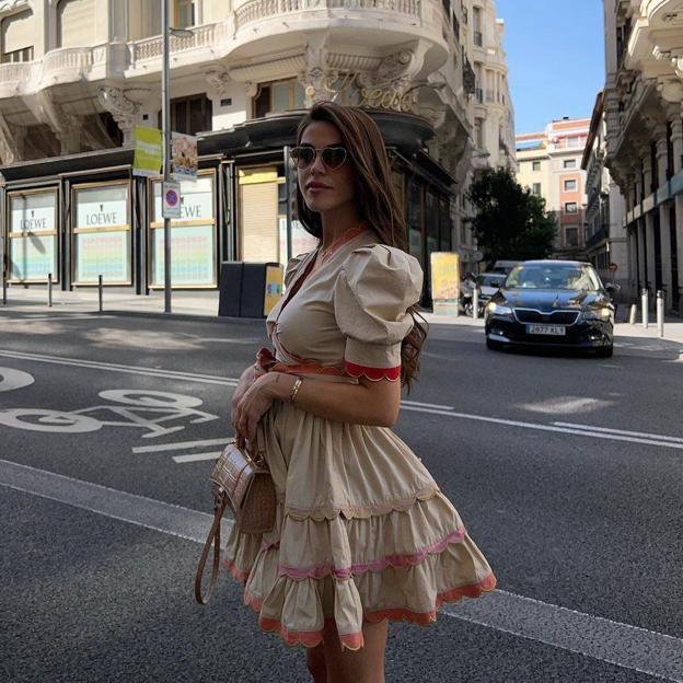 Violeta Mangriñán se convierte en la mejor vestida de Instagram con un vestido made in Spain que sienta de maravilla