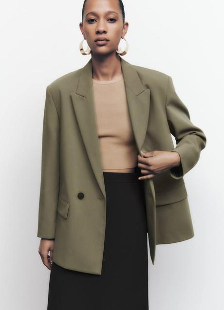 Blazer oversize khaki