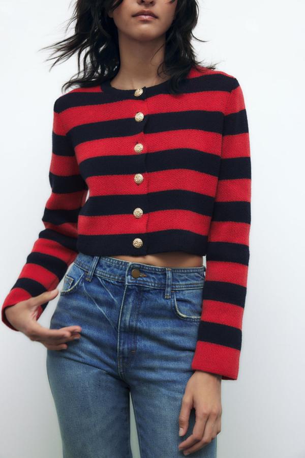 La chaqueta de rayas será la prenda que llevarás sin parar todo el otoño