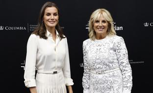 Letizia y Jill Biden hacen equipo contra el cáncer: la poderosa conexión de la reina y la primera dama en Nueva York