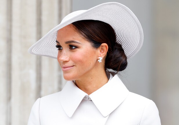 LONDON, UNITED KINGDOM - JUNE 03: (EMBARGOED FOR PUBLICATION IN UK NEWSPAPERS UNTIL 24 HOURS AFTER CREATE DATE AND TIME) Meghan, Duchess of Sussex attends a National Service of Thanksgiving to celebrate the Platinum Jubilee of Queen Elizabeth II at St Paul's Cathedral on June 3, 2022 in London, England. The Platinum Jubilee of Elizabeth II is being celebrated from June 2 to June 5, 2022, in the UK and Commonwealth to mark the 70th anniversary of the accession of Queen Elizabeth II on 6 February 1952. (Photo by Max Mumby/Indigo/Getty Images)/