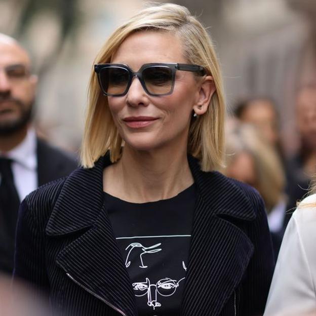 El mono negro más favorecedor lo ha llevado Cate Blanchett (y lo encontrarás en Mango Outlet)